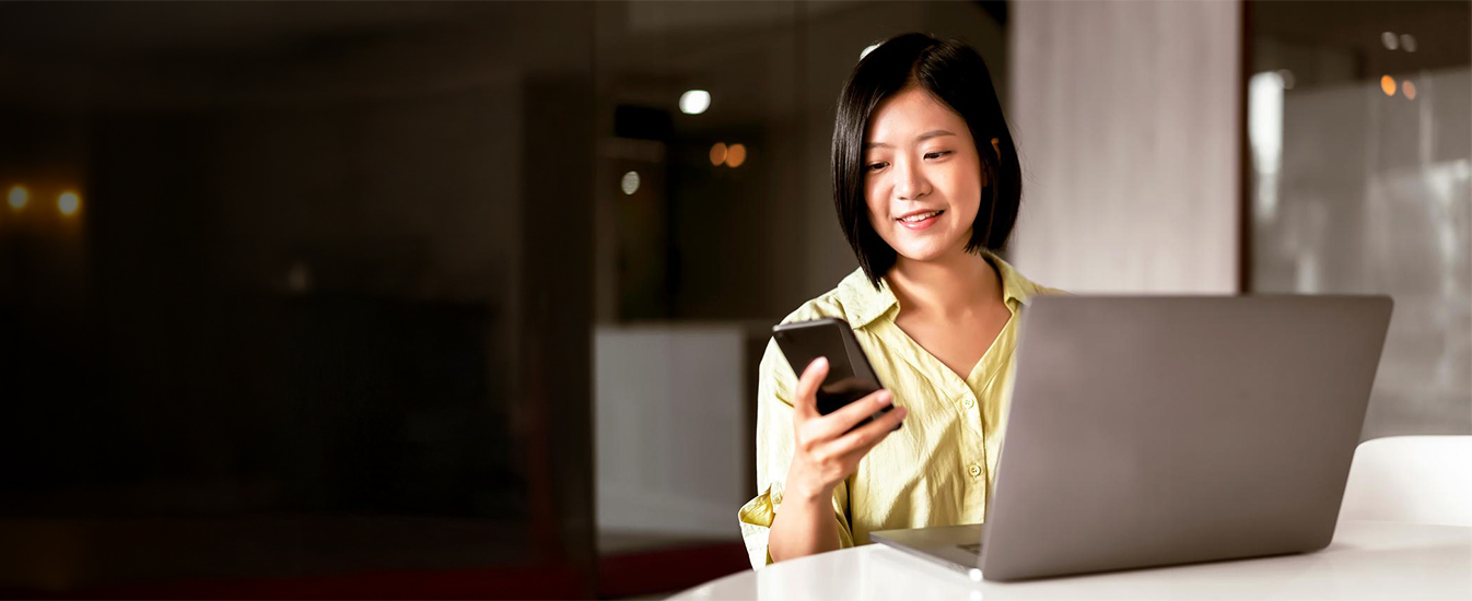 person at computer