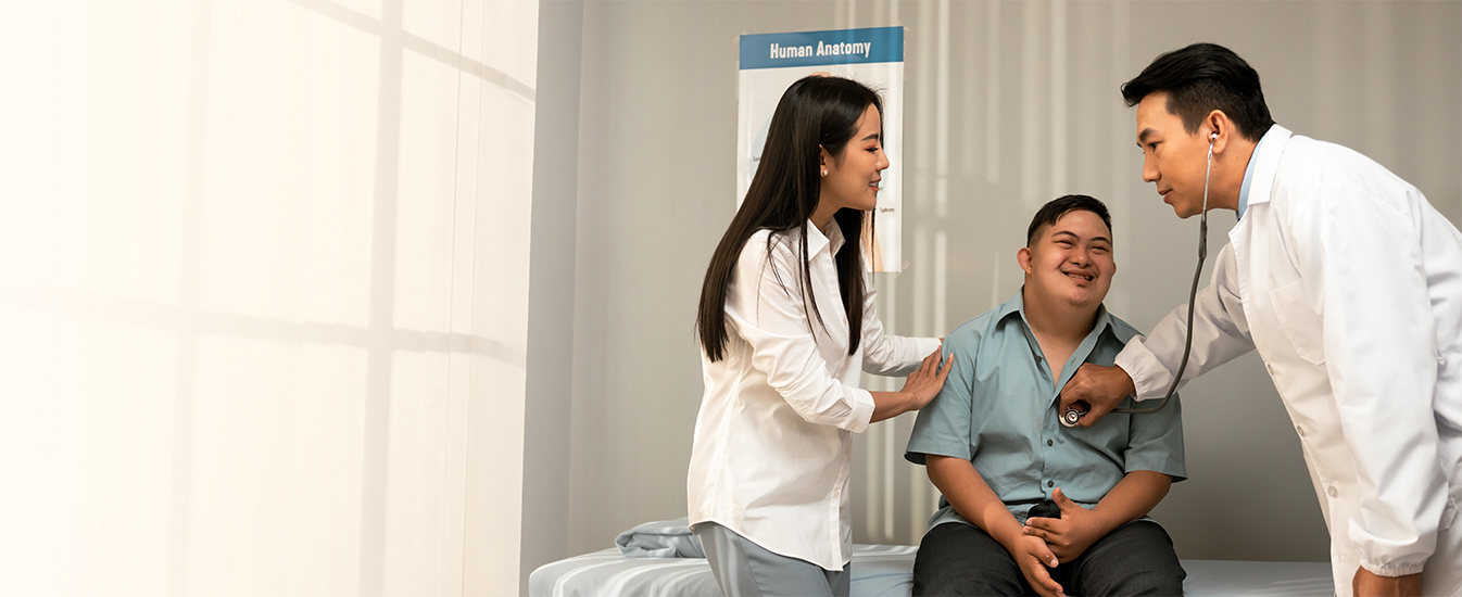 child at physical exam appointment