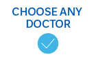 icon check mark Choose any doctor yes